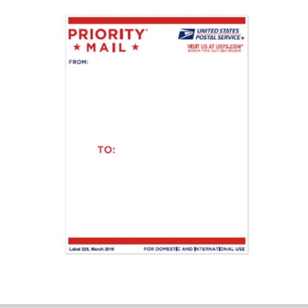 Extra shipping label